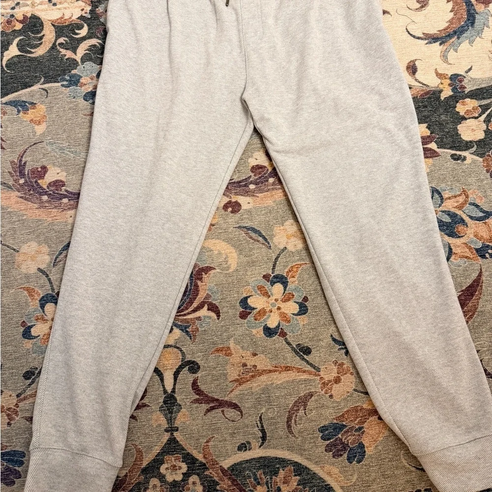 J. Crew men’s super soft jogger set pants & hoodie XL Heather gray
